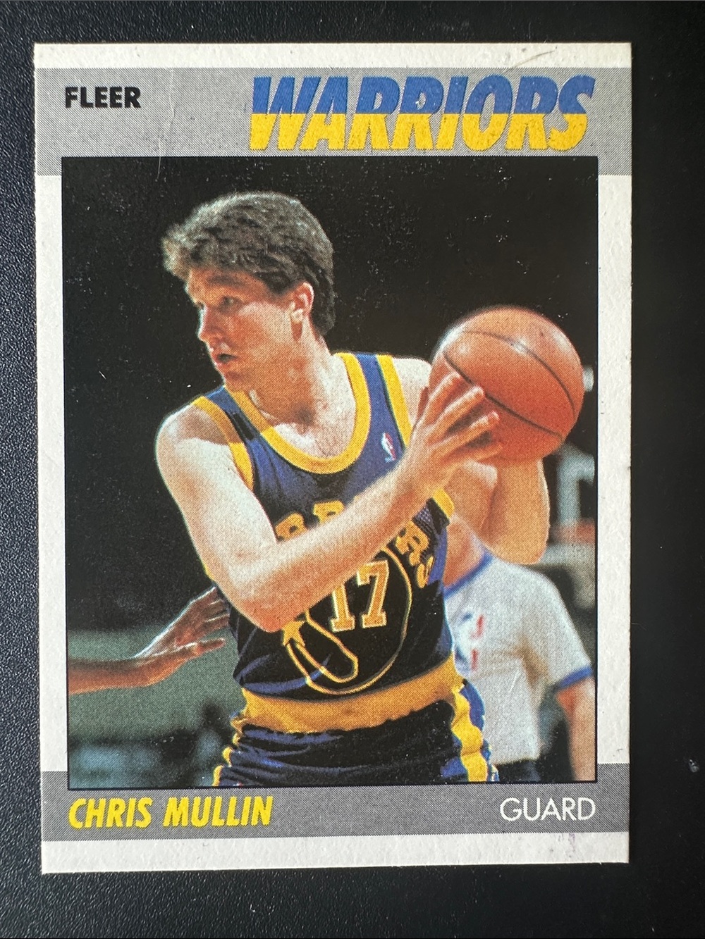 Fleer NBA 1987 Chris Mullin #77 Golden State Warriors Basketball Card - 2nd Year